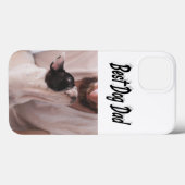 Dog Dad Photo Black  text iPhone Case Case-Mate iPhoneケース (裏面 (横))