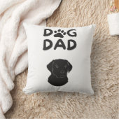  Dog Dad T-shirt | Funny Pet Lovers Tee  クッション (ブランケット)