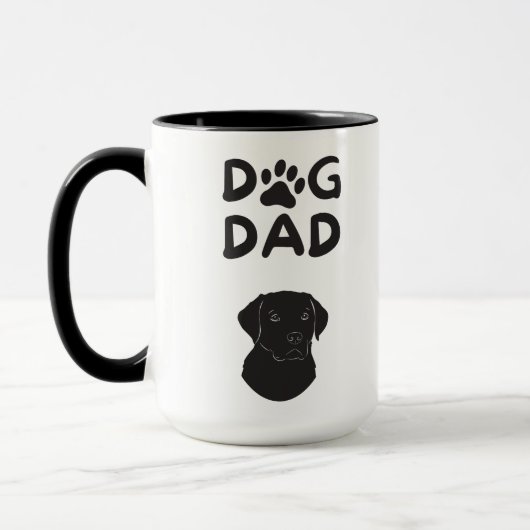  Dog Dad T-shirt | Funny Pet Lovers Tee  マグカップ (左)