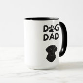  Dog Dad T-shirt | Funny Pet Lovers Tee  マグカップ (正面右)