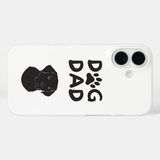  Dog Dad T-shirt | Funny Pet Lovers Tee  Case-Mate iPhoneケース (裏面 (横))