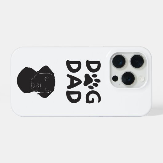  Dog Dad T-shirt | Funny Pet Lovers Tee  iPhoneケース (裏面横)