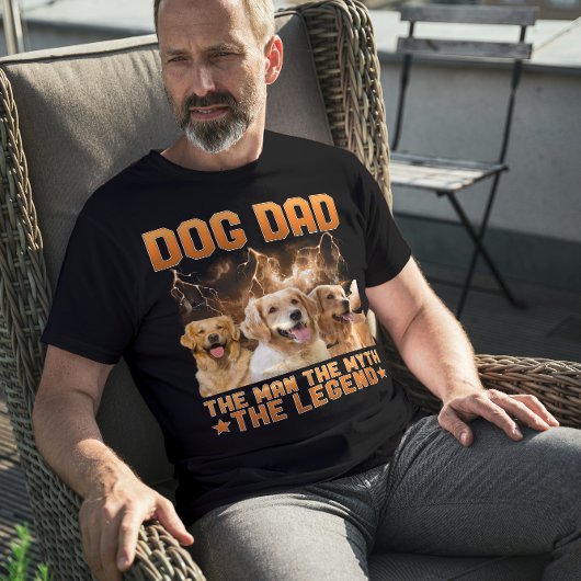 Dog Dad The Man The Myth The Legend - Personalized Tシャツ