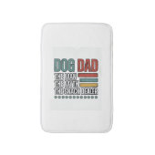 Dog Dad The Snack Dealer Vintage Paw Print Shirt_1 バスマット (正面縦)