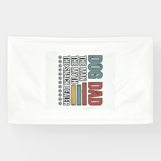 Dog Dad The Snack Dealer Vintage Paw Print Shirt_1 横断幕 (横)