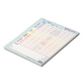 Dog Daily Trackerメモ帳40ページSunday Starter ノートパッド (回転)