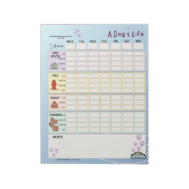 Dog Daily Tracker: Monday Starter ノートパッド
