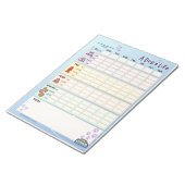 Dog Daily Tracker: Monday Starter ノートパッド (アングル)