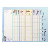 Dog Daily Tracker: Monday Starter ノートパッド (正面)