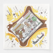 Dog Daze | Absurd Visual Humor Dinner Napkin (正面)