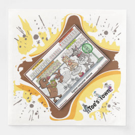 Dog Daze | Absurd Visual Humor Dinner Napkin