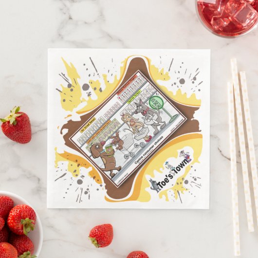 Dog Daze | Absurd Visual Humor Dinner Napkin (インサイチュ)