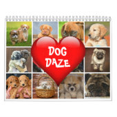 Dog Daze monthly Canine Photos & quotes カレンダー (カバー)
