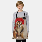 Dog Deer エプロン (着用した状態)