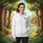 Dog Detective with Magnifying Glass パーカ