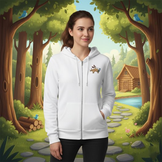 Dog Detective with Magnifying Glass パーカ