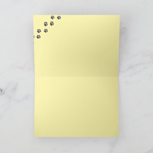 Dog Dinosaur Jam Greeting Card シーズンカード (内部)