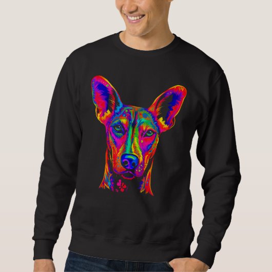 Dog Doberman Pinscher Pop Design スウェットシャツ (正面)