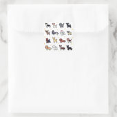 Dog, Doggie, Puppy スクエアシール (バッグ)