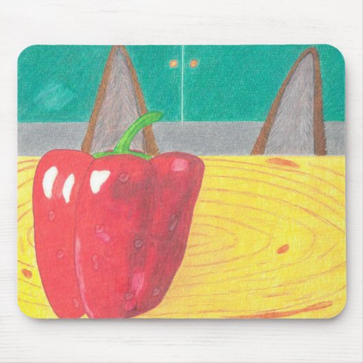 Dog ears and pepper マウスパッド (正面)