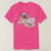 Dog Eating A Pizza Tシャツ (デザイン正面)