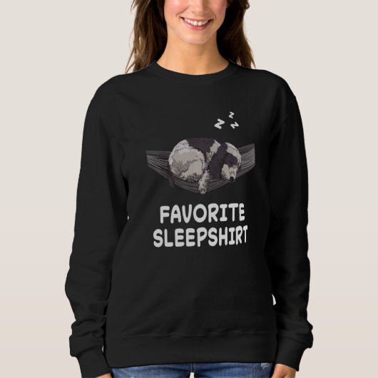 Dog English Cocker Spaniel Sleeping Sleep Pajama N スウェットシャツ (正面)