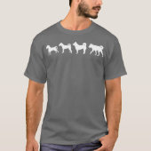 Dog Evolution gift family Tシャツ (正面)