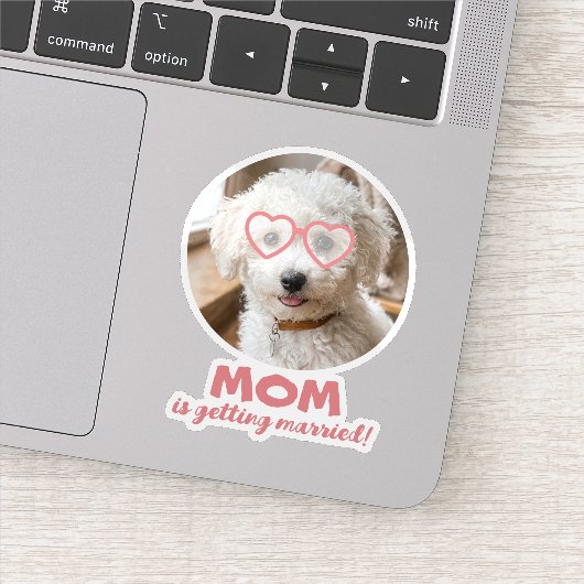 Dog Face Bachelorette Bridal Pet Photo Favors シール (詳細)