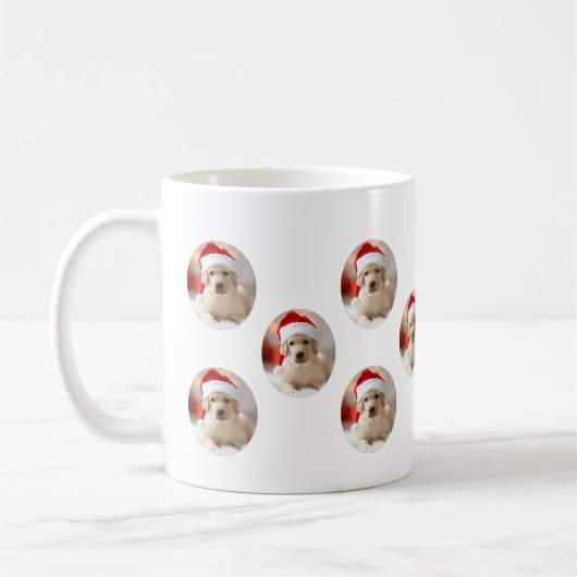 Dog Face - Custom Pattern Coffee Mug コーヒーマグカップ (左)