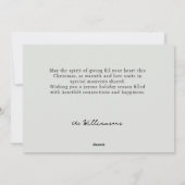 Dog Family Christmas Holiday Card シーズンカード (裏面)