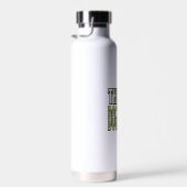 Dog Father Terrier Vintage Engraving Shirt Design_ ウォーターボトル (右面)