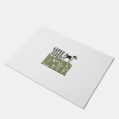 Dog Father Terrier Vintage Engraving Shirt Design_ ドアマット (アングル)