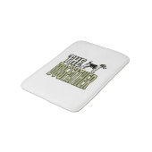 Dog Father Terrier Vintage Engraving Shirt Design_ バスマット (アングル)