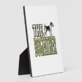 Dog Father Terrier Vintage Engraving Shirt Design_ フォトプラーク (側面)