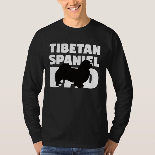 Dog Father  Tibetan Spaniel Dad  Tibetan Spaniel Tシャツ (正面)