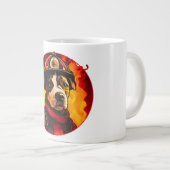 Dog Firefighter ジャンボコーヒーマグカップ (正面右)