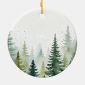 Dog First Christmas Pet Puppy Photo Personalized  セラミックオーナメント (裏面)