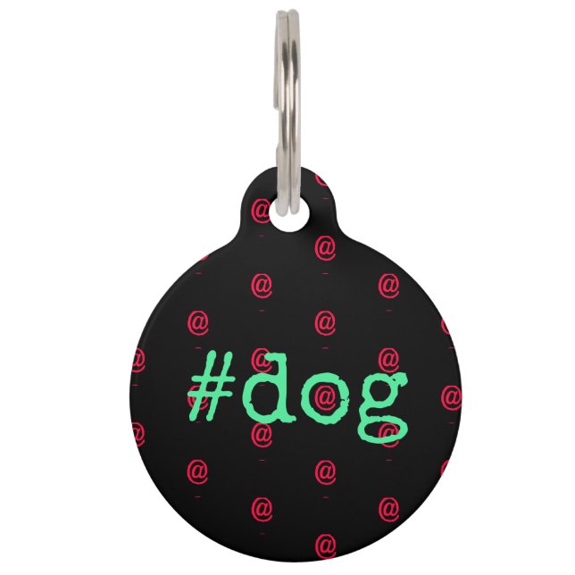 #dog @ for dogs ペット　ネームタグ (裏面)