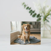 Dog Forever Home Announcement ポストカード (スタンド正面)