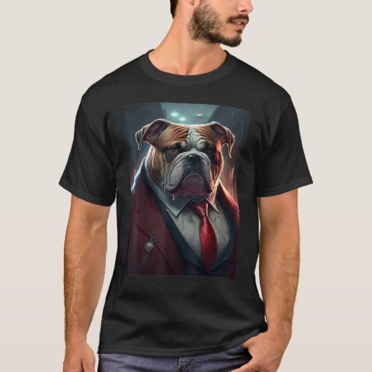 Dog Gangster must love dogs Tシャツ (正面)