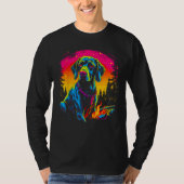 Dog German Shorthaired Pointer Camping Tシャツ (正面)