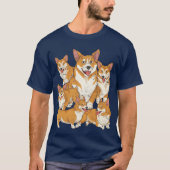 Dog gift dog lover Welsh Corgi boy boy Tシャツ (正面)