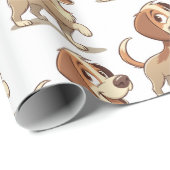 Dog "Give me your paw" ラッピングペーパー (ロールコーナー)