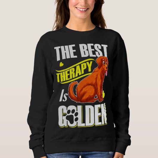 Dog Golden Retriever Dog S スウェットシャツ (正面)