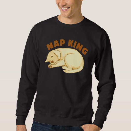 Dog Golden Retriever Nap Sleeping Sleep Pajama Nig スウェットシャツ (正面)
