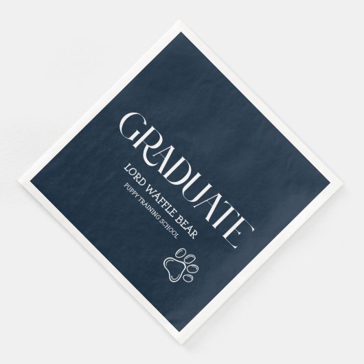Dog Graduation Party Pet Photo Navy Blue (コーナー)