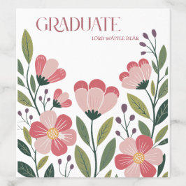Dog Graduation Party Pet Photo Pink & Floral