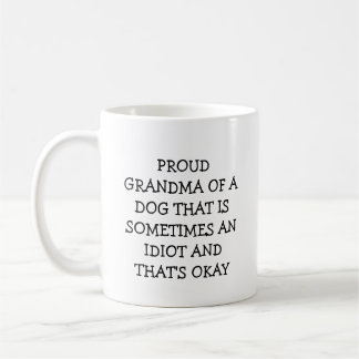 Dog grandma, personalized with picture and name コーヒーマグカップ