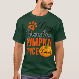 Dog Grandma Pumpkin Spice Lover Cute Fall Women Gi Tシャツ