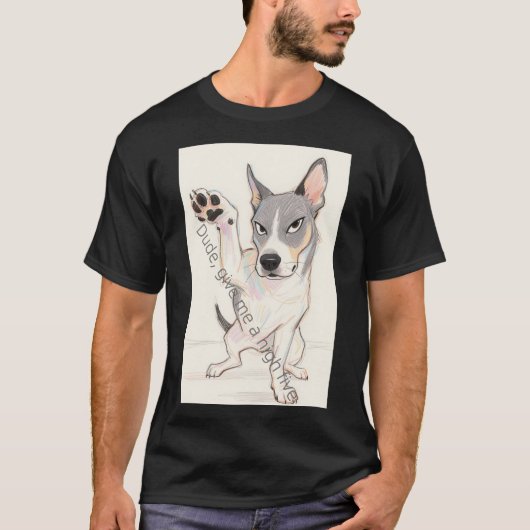 Dog Graphic Men's T – シャツ (正面)